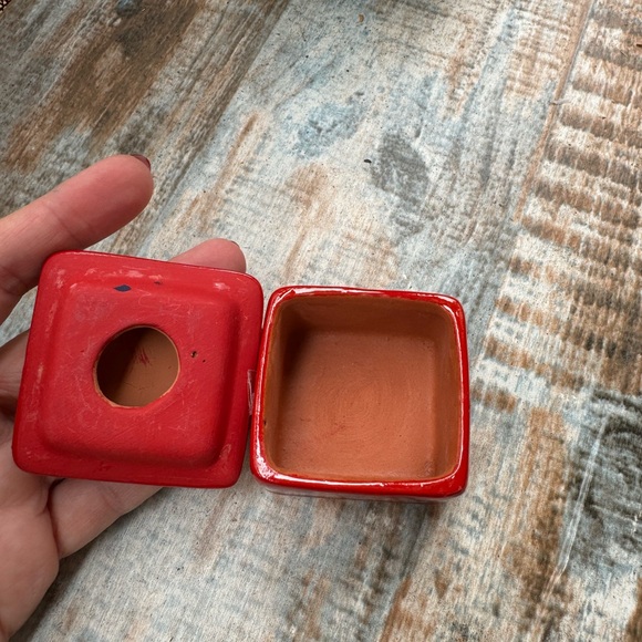 Handmade Ceramic Mexican Trinket Box - Picture 3 of 6